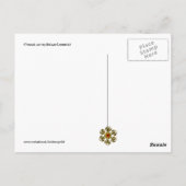 Carte Postale CHAT MUSICAL, OWL, VIOLIN, HARP Black White Grey M (Dos)