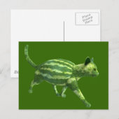 Carte Postale Chat national de la journée de la pastèque (Devant / Derrière)