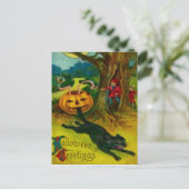 Carte Postale Chat noir (Debout devant)