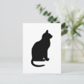 Carte Postale Chat noir (Debout devant)