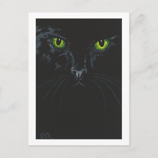 Carte postale Chat noir (Devant)