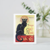 Carte Postale Chat noir, Alexandre Steinlen (Debout devant)