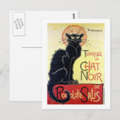 Carte Postale Chat noir, Alexandre Steinlen (Devant / Derrière)