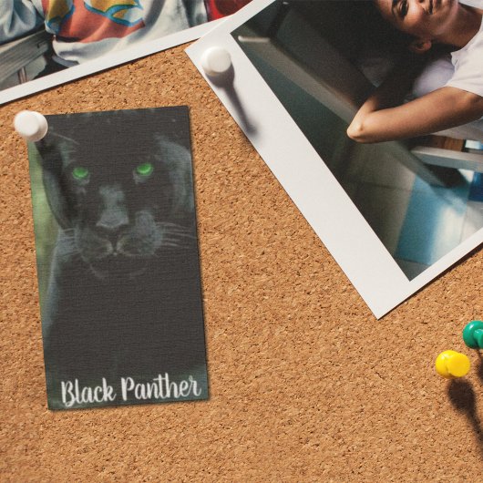 Carte Postale Chat noir avec les yeux verts