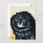 Carte Postale Chat noir de Louis Wain (Devant / Derrière)