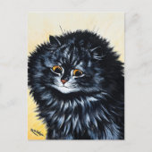 Carte Postale Chat noir de Louis Wain (Devant)