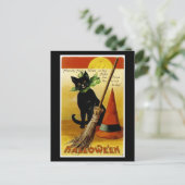 Carte Postale Chat noir d'Halloween (Debout devant)