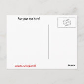 Carte Postale Chat noir et Pleine lune relaxant (Dos)