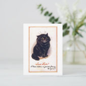 Carte Postale Chat noir, Louis Wain (Debout devant)