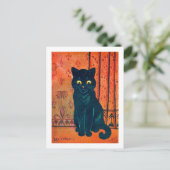 Carte Postale Chat noir, Louis Wain (Debout devant)