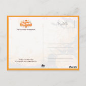 Carte Postale Chat noir mignon ou traiter Halloween (Dos)