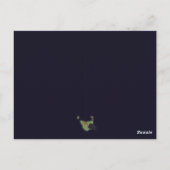 Carte Postale Chat Noir Par Lumière De Bougie (Dos)