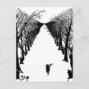 Carte Postale Chat noir, Rudyard Kipling