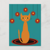 Carte Postale Chat orange (Devant)