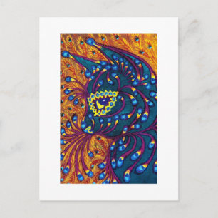 Carte Postale Chat Peacock Feather, Louis Wain