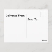 Carte Postale Chat portant une flamme sur un chapeau d'anniversa (Dos)