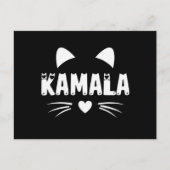 Carte Postale Chat Pour Harris 2024 (Devant)