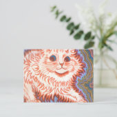 Carte Postale Chat Psychedélique vintage De Louis Wain (Debout devant)