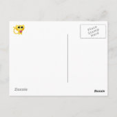 Carte Postale Chat romantique mignon avec coeur (Dos)