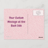 Carte postale Chat Rose avec Violon (Dos)