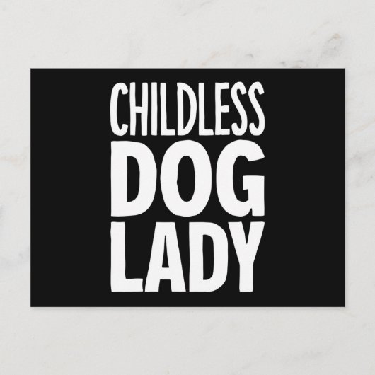 Carte Postale Chat sans enfant, dame drôle Vote 2024 (Devant)