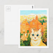 Carte Postale Chat & Shangri-la, Louis Wain (Devant / Derrière)