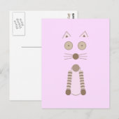 Carte Postale Chat simple (Devant / Derrière)
