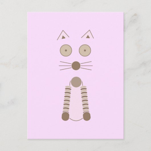 Carte Postale Chat simple (Devant)