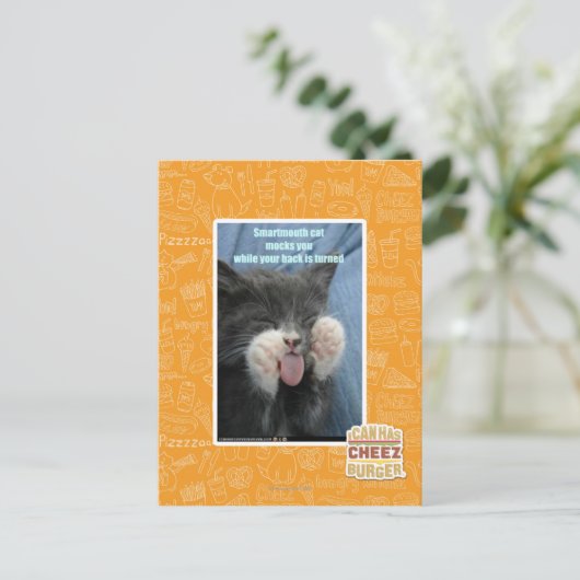 Carte Postale Chat Smartmouth (Debout devant)