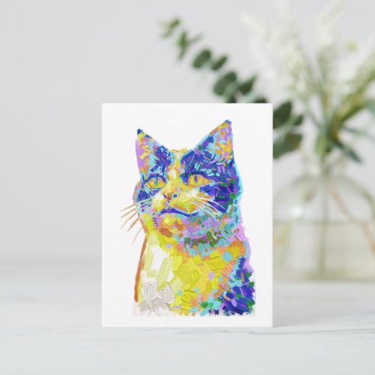 Carte Postale Chat sous le soleil (Debout devant)