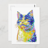 Carte Postale Chat sous le soleil (Devant / Derrière)