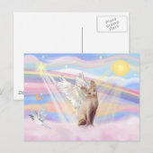 Carte Postale Chat Sphynx 1 - Nuages (Devant / Derrière)