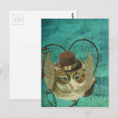 Carte Postale Chat Steampunk (Devant / Derrière)