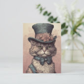 Carte postale Chat Steampunk (Debout devant)
