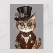 Carte Postale Chat Steampunk (Devant)