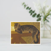 Carte Postale Chat sur Balustrade par Steinlen (Debout devant)