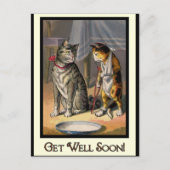 Carte Postale Chat sur Crutches (Devant)