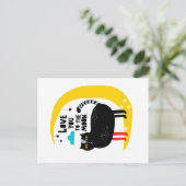 Carte Postale Chat sur la lune (Debout devant)