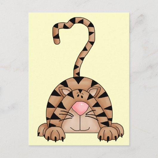 Carte Postale Chat Sur La Prey (Devant)