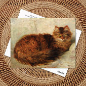 Carte Postale Chat sur un Cushion Henriëtte Ronner-Knip