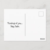 Carte Postale Chat surnaturel à la Grande Vague (Dos)