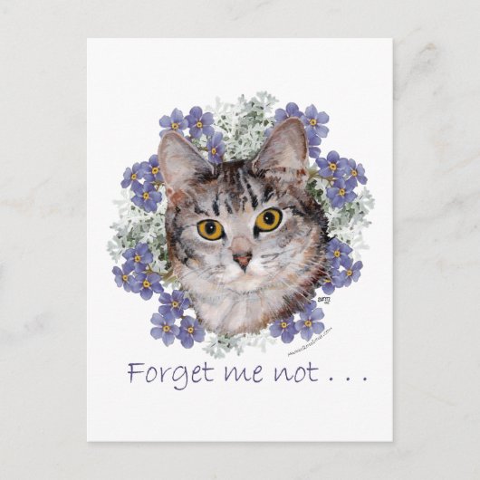 Carte Postale Chat Tigre Mémorable (Devant)