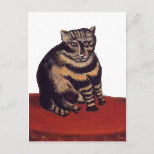 Carte Postale Chat tigré par Henri Rousseau