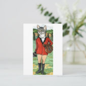 Carte Postale Chat va Fox Chasse CHASSE CHATTE CHAT (Debout devant)