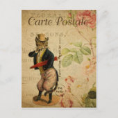 Carte Postale. Chat vintage. (Devant)