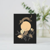 Carte Postale Chat volant au-dessus de la lune 2 (Debout devant)