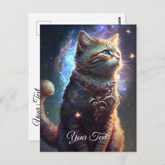 Carte Postale Chat Watcher. (Devant / Derrière)