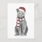 Carte Postale chat Xmas (Devant)