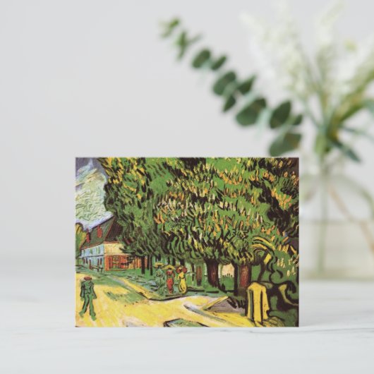 Carte Postale Châtaigniers en fleurs par Vincent van Gogh (Debout devant)