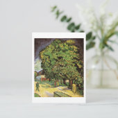 Carte Postale Châtaigniers en fleurs, Vincent van Gogh (Debout devant)